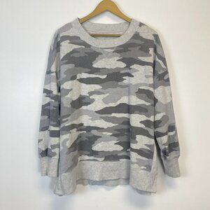 Aerie Gray Camo Tunic Sweatshirt